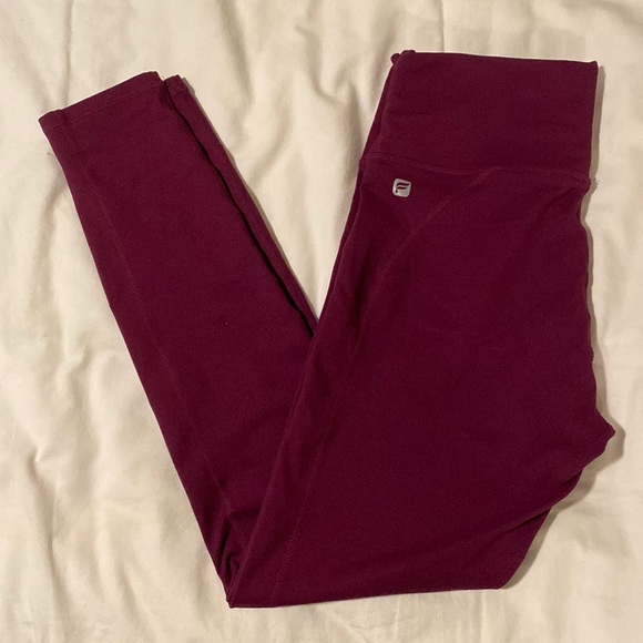 Berry Colored Fabletics Compression Leggings - Picture 1 of 3